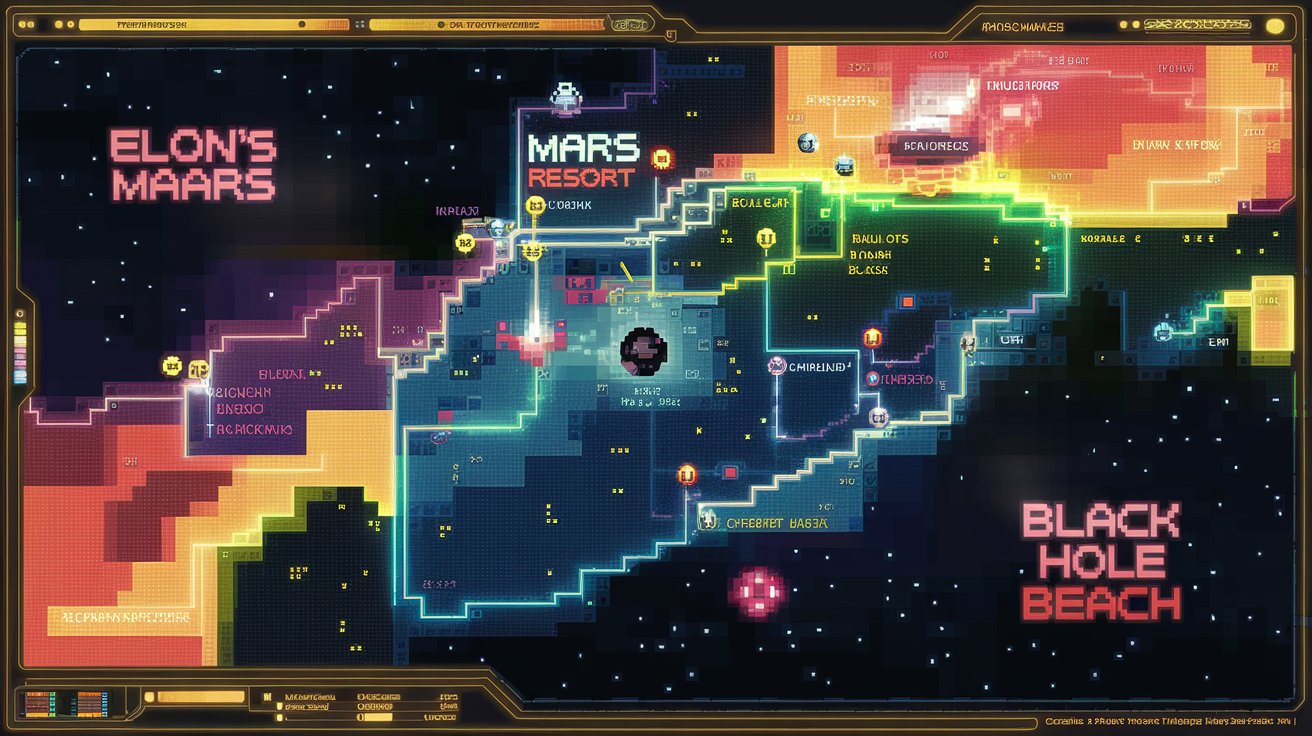 Retro galactic map
