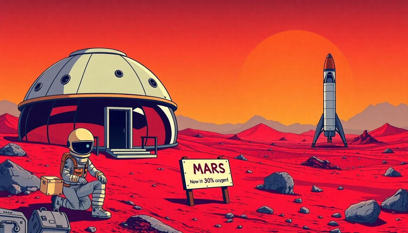 Colonists on Mars